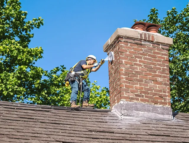 Jerome Chimney Sweep performing an inspection with advanced tools in Jerome, OH