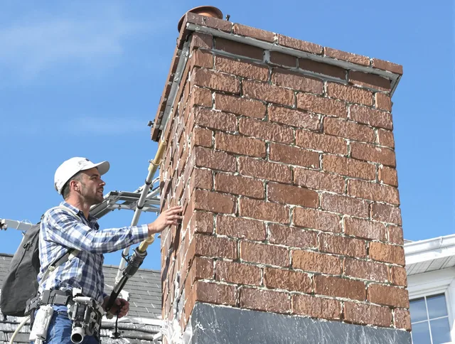 Brickwork for a chimney rebuild by Jerome Chimney Sweep in Jerome, OH