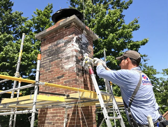 Structural chimney repair by Jerome Chimney Sweep in Jerome, OH