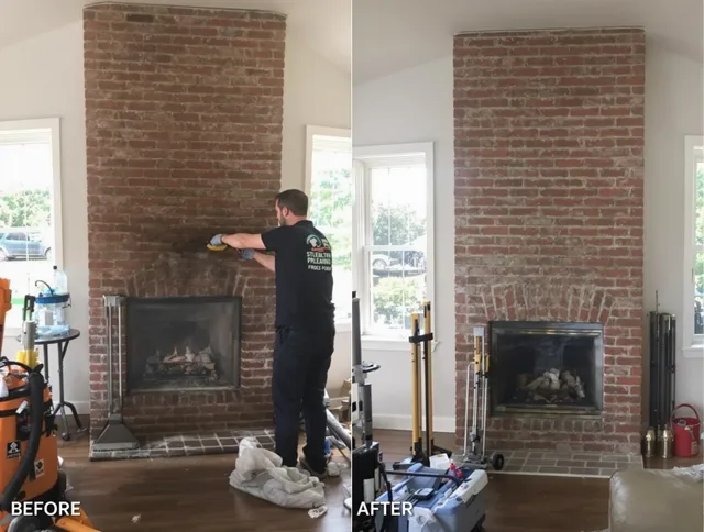 Finished chimney sweeping service by Jerome Chimney Sweep in Jerome, OH