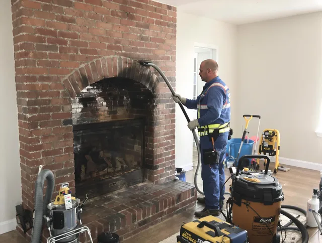 Jerome Chimney Sweep expert performing detailed chimney sweep in Jerome, OH