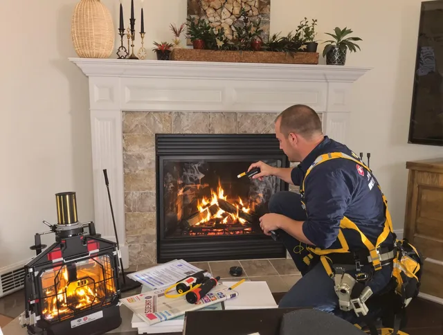 Safety-focused fireplace inspection by Jerome Chimney Sweep in Jerome, OH