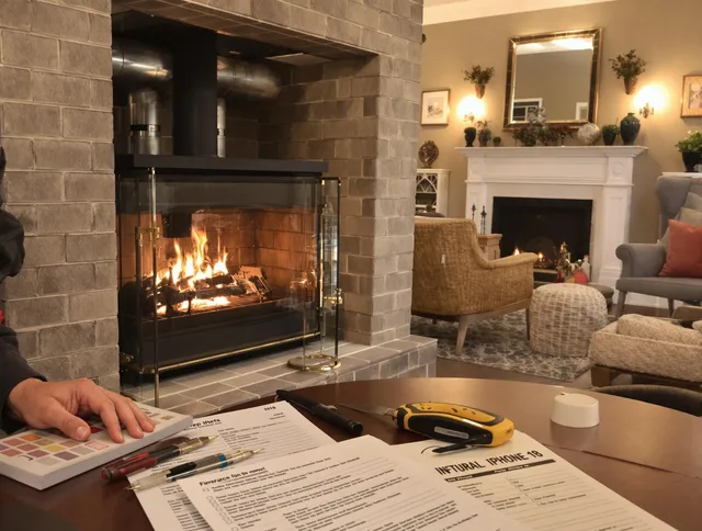 Jerome Chimney Sweep verifying fireplace safety measures in Jerome, OH